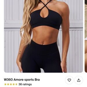 YoungLA Black Criss-Cross Sports Bra Intimates
